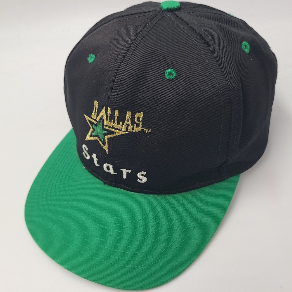Vintage Dallas Stars Hat Snapback CCM American Needle Black Green NHL Hockey Men